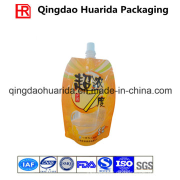Kundenspezifische Verpackungsbeutel, Standbeutel mit Ausguss für Getränke